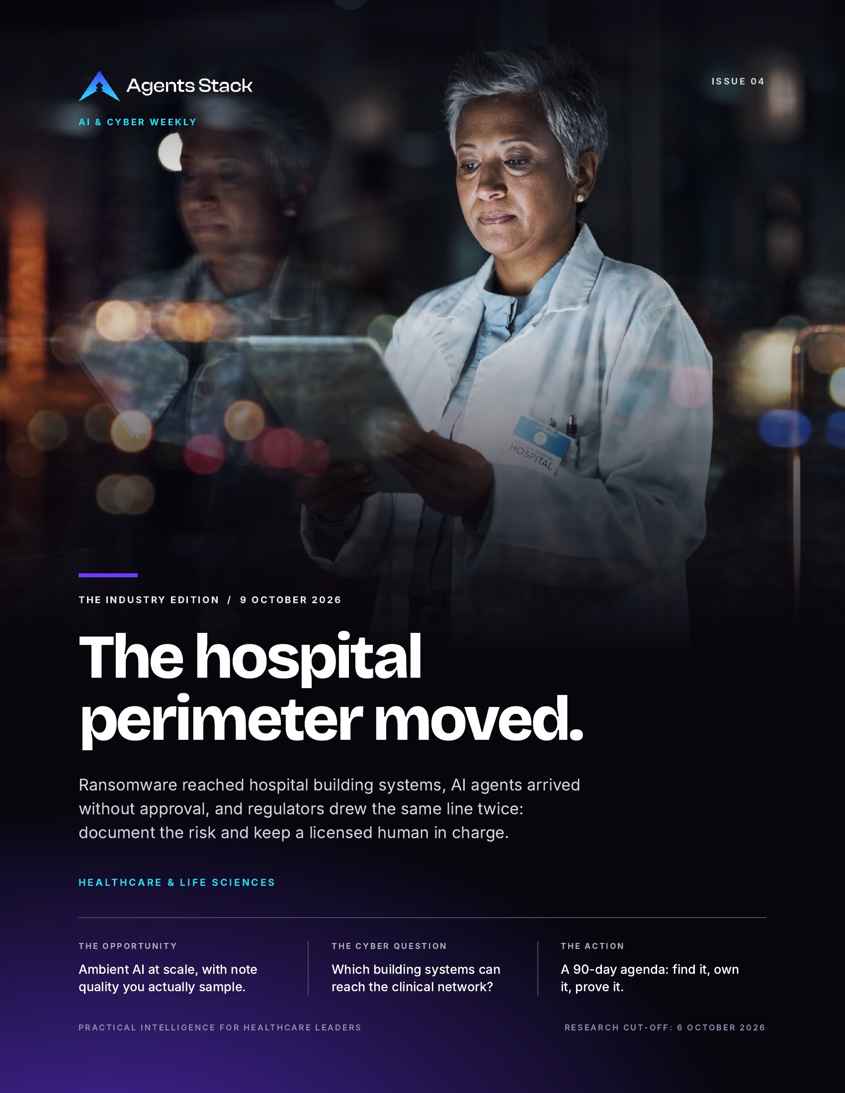 The hospital perimeter moved.