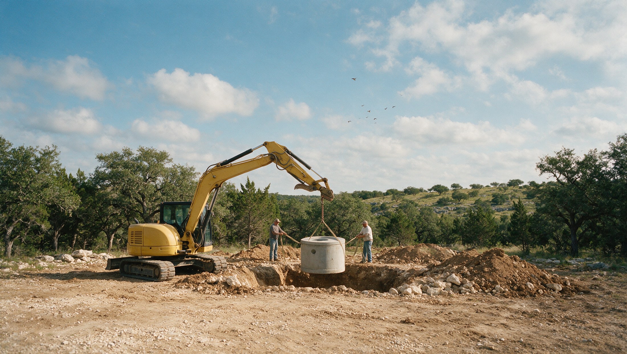Photo from a completed Dusty Rhodes Septic and More job in Central Texas