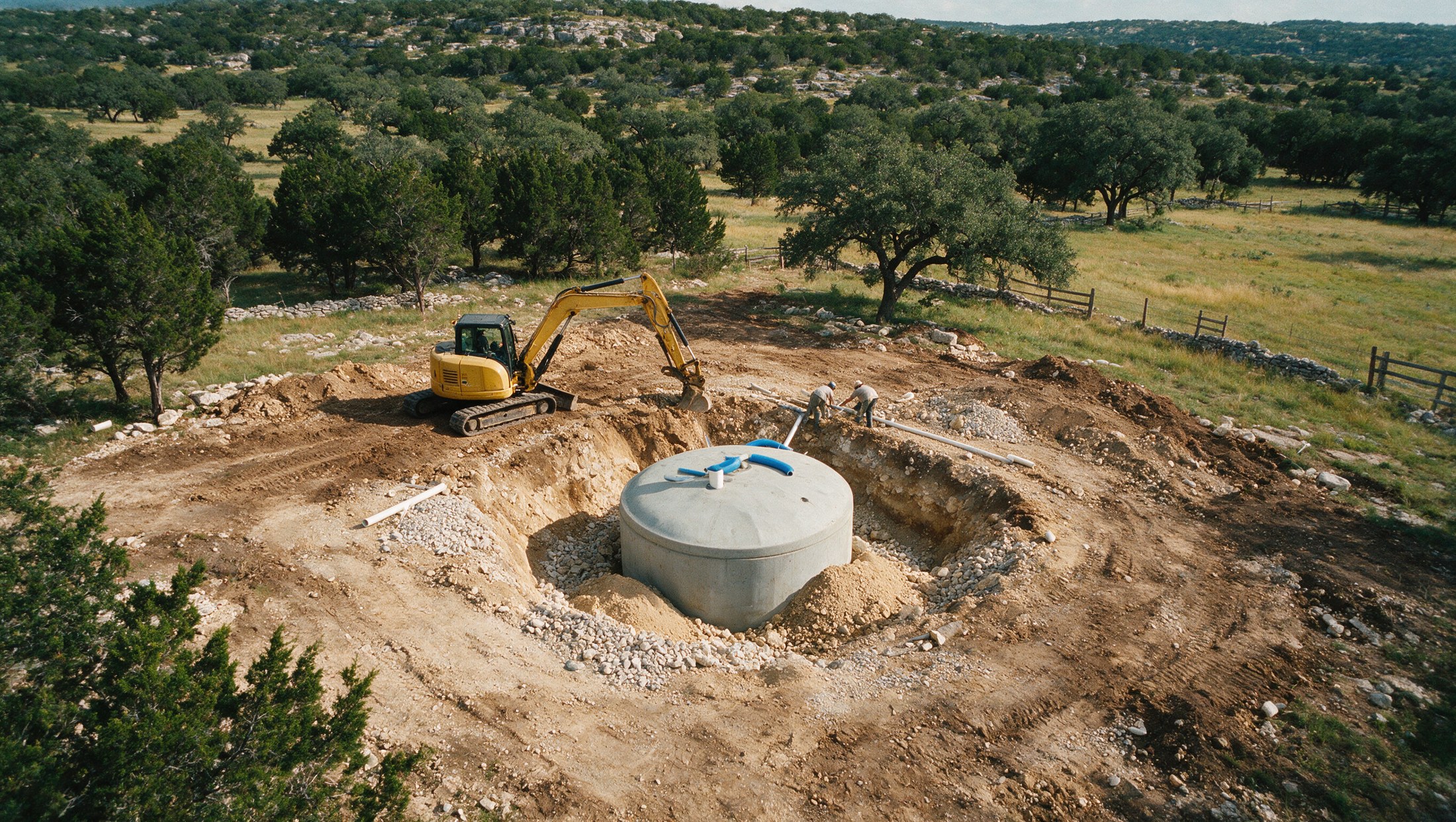Photo from a completed Dusty Rhodes Septic and More job in Central Texas