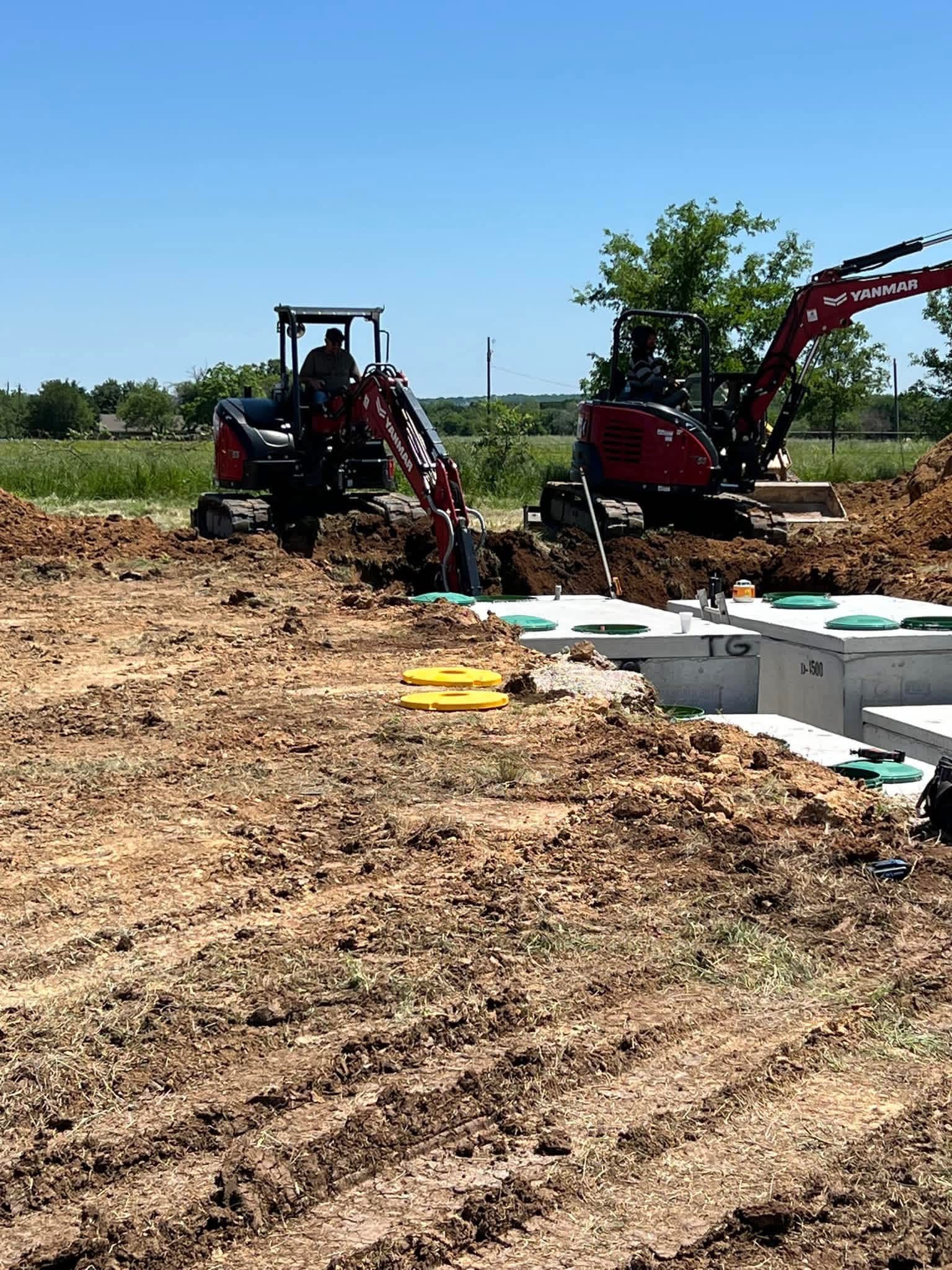 Full septic tank replacement across Central Texas when repairs are no longer worth the money, including removal, permits, and a correctly sized new tank.
