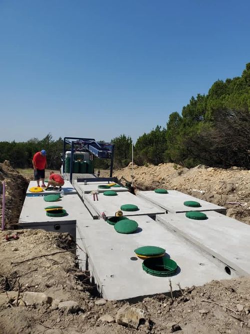 Full septic tank replacement across Central Texas when repairs are no longer worth the money, including removal, permits, and a correctly sized new tank.