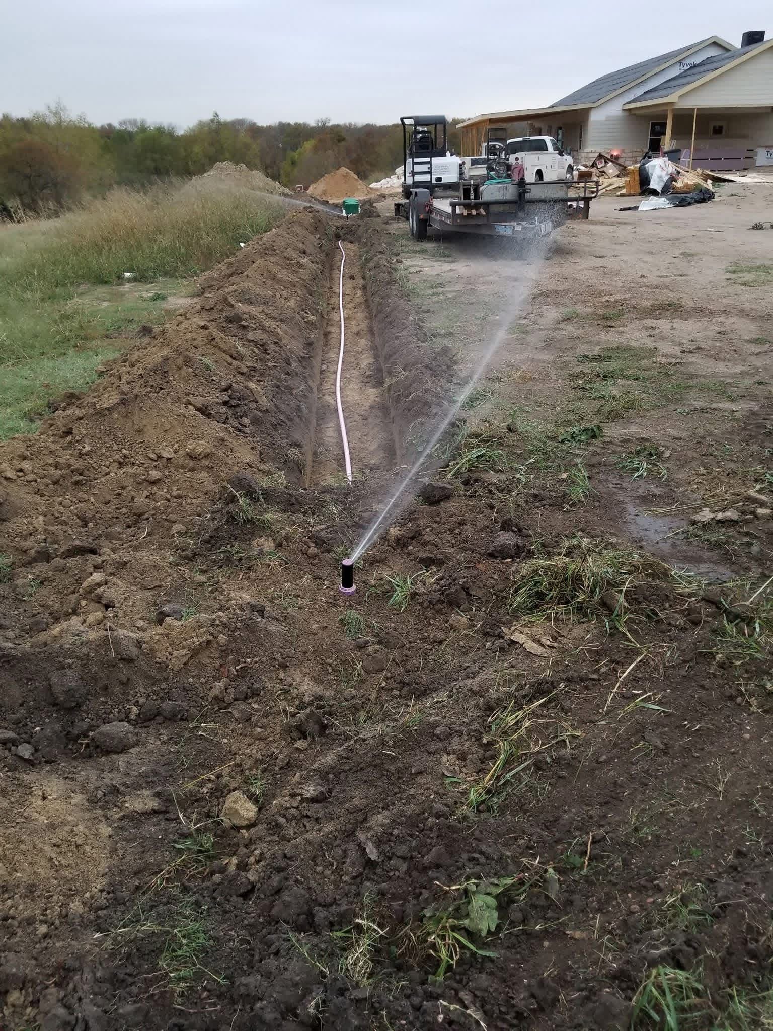 Tanks, drain gravel, pipes, and risers supplied and installed the right way.
