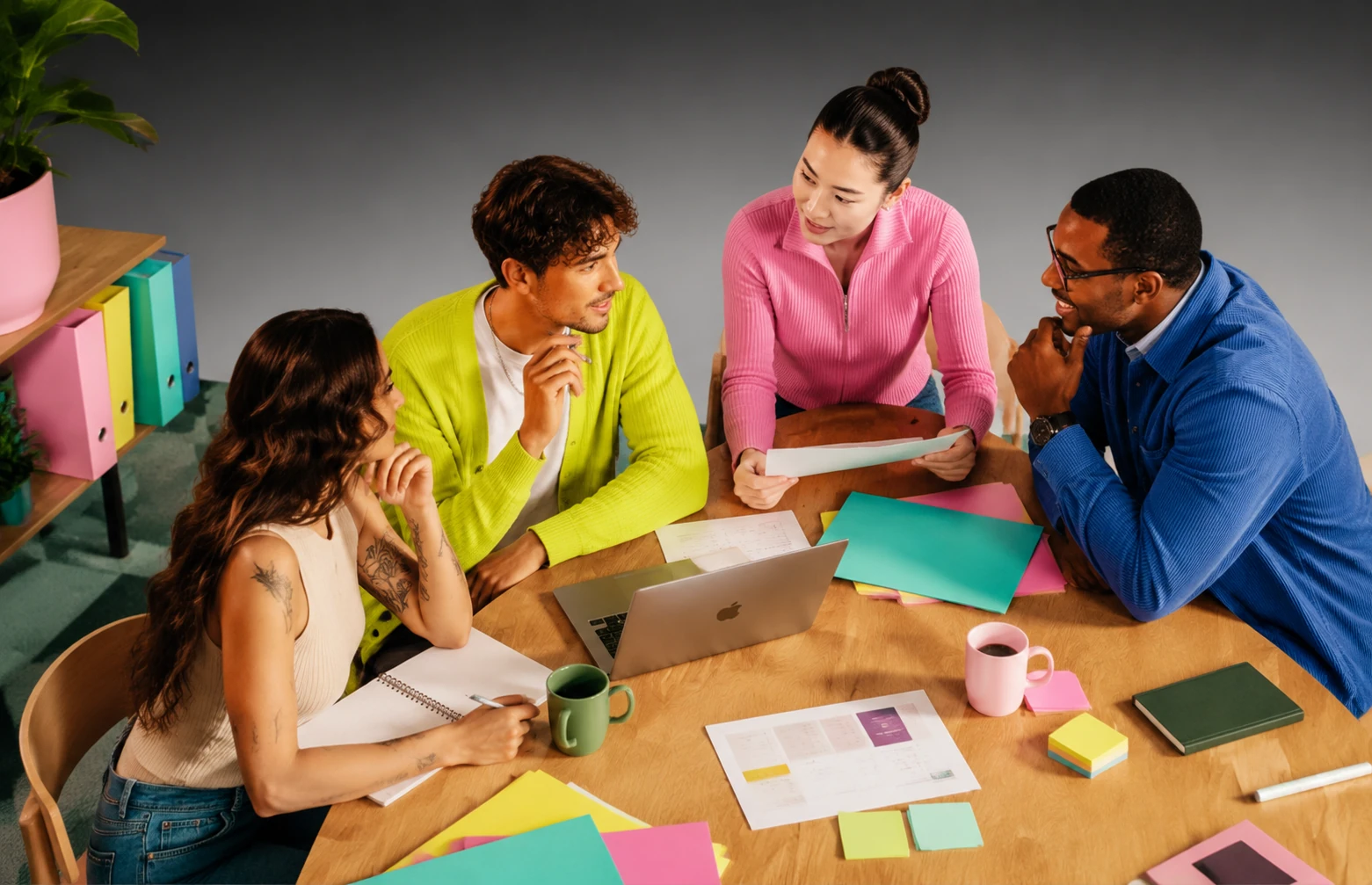 Brand and agency team working together