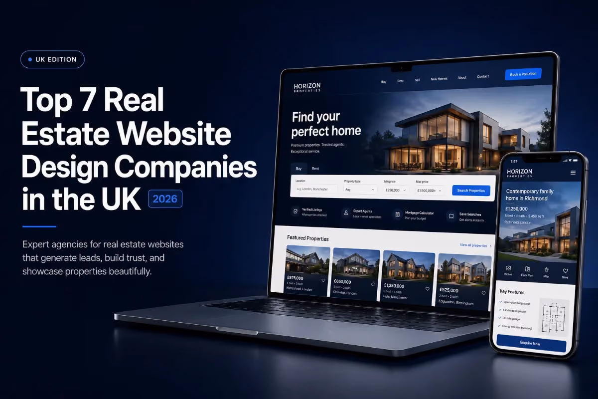 Top 7 Real Estate Website Design Companies in the UK (2026)