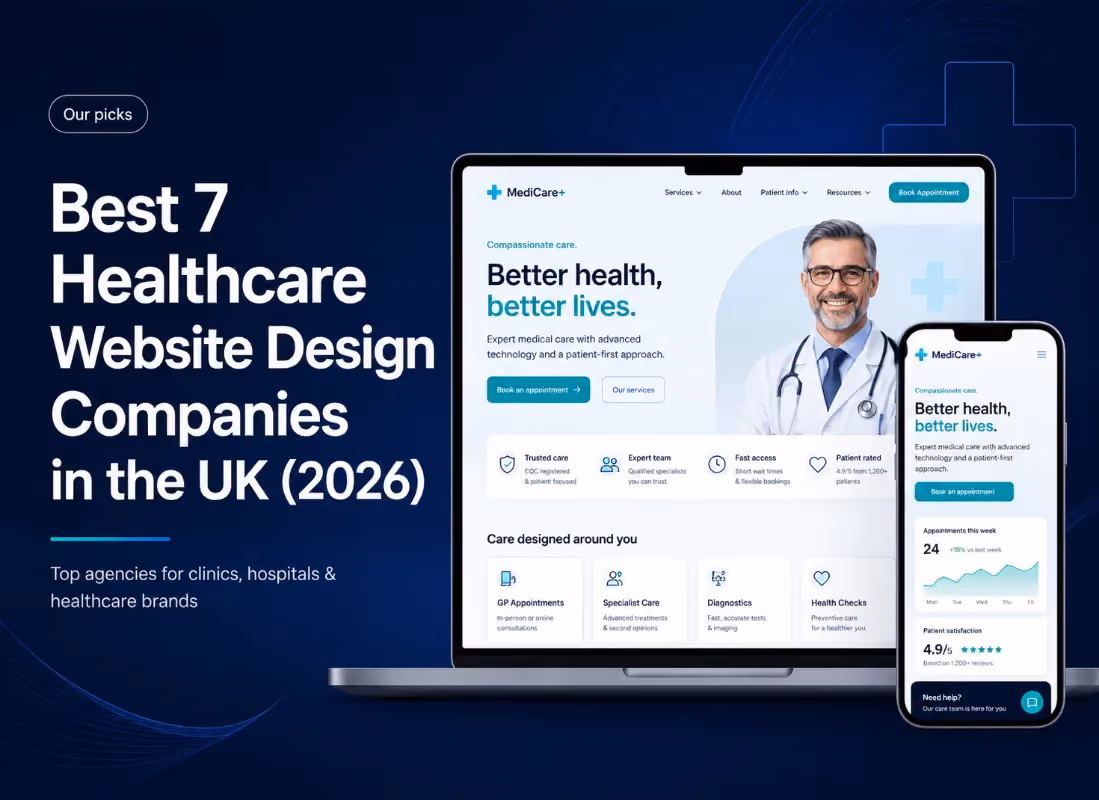 Best 7 Healthcare Website Design Companies in the UK (2026)