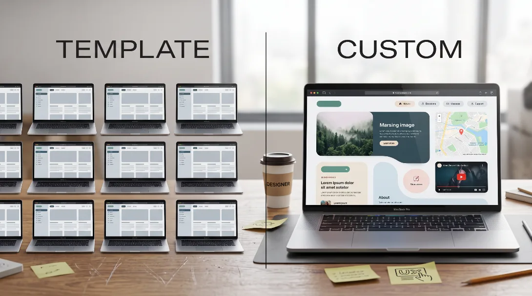 Custom Webflow Website vs Template: Which Wins?