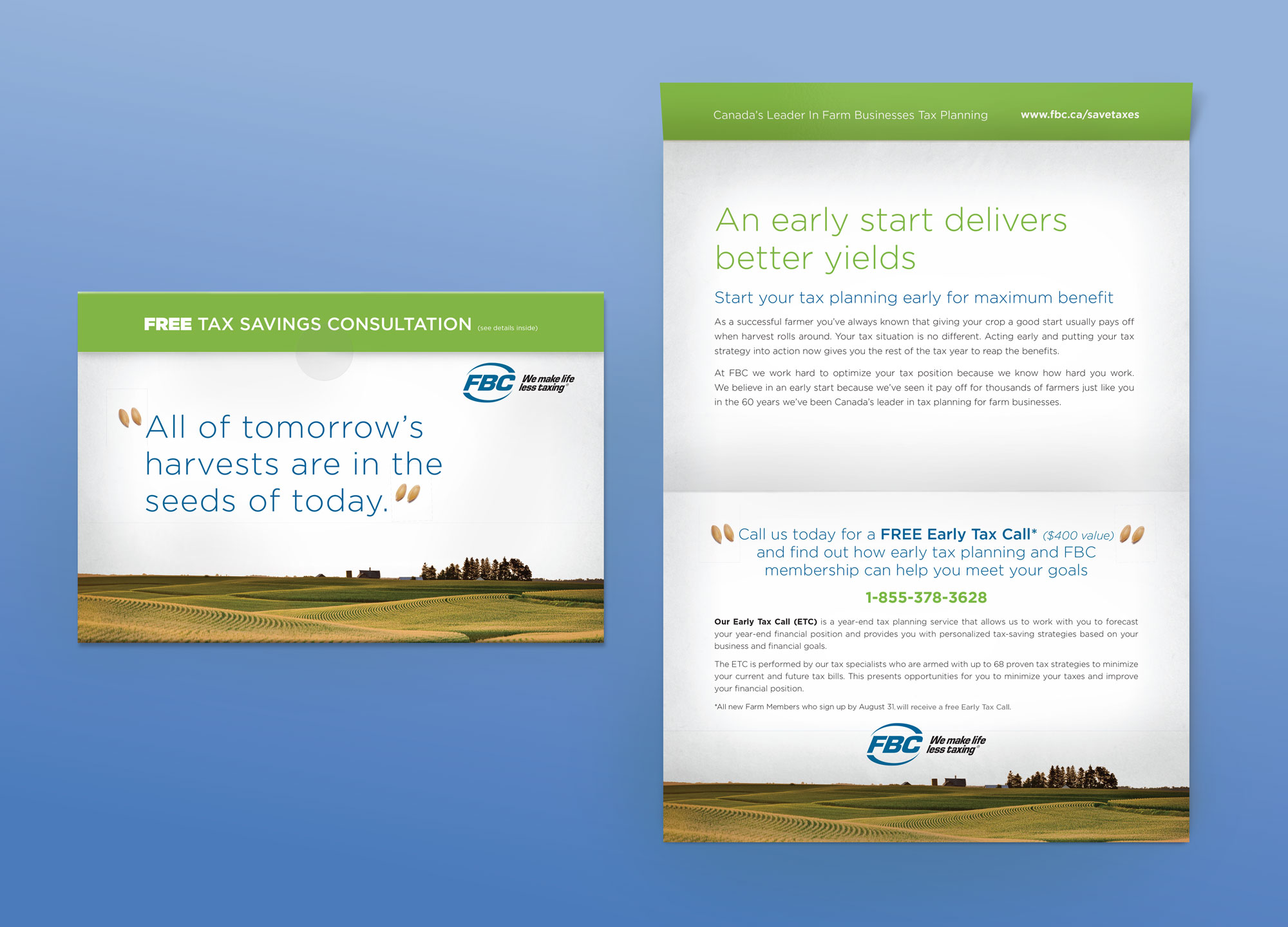 FBC Early Tax direct mail campaign year 1