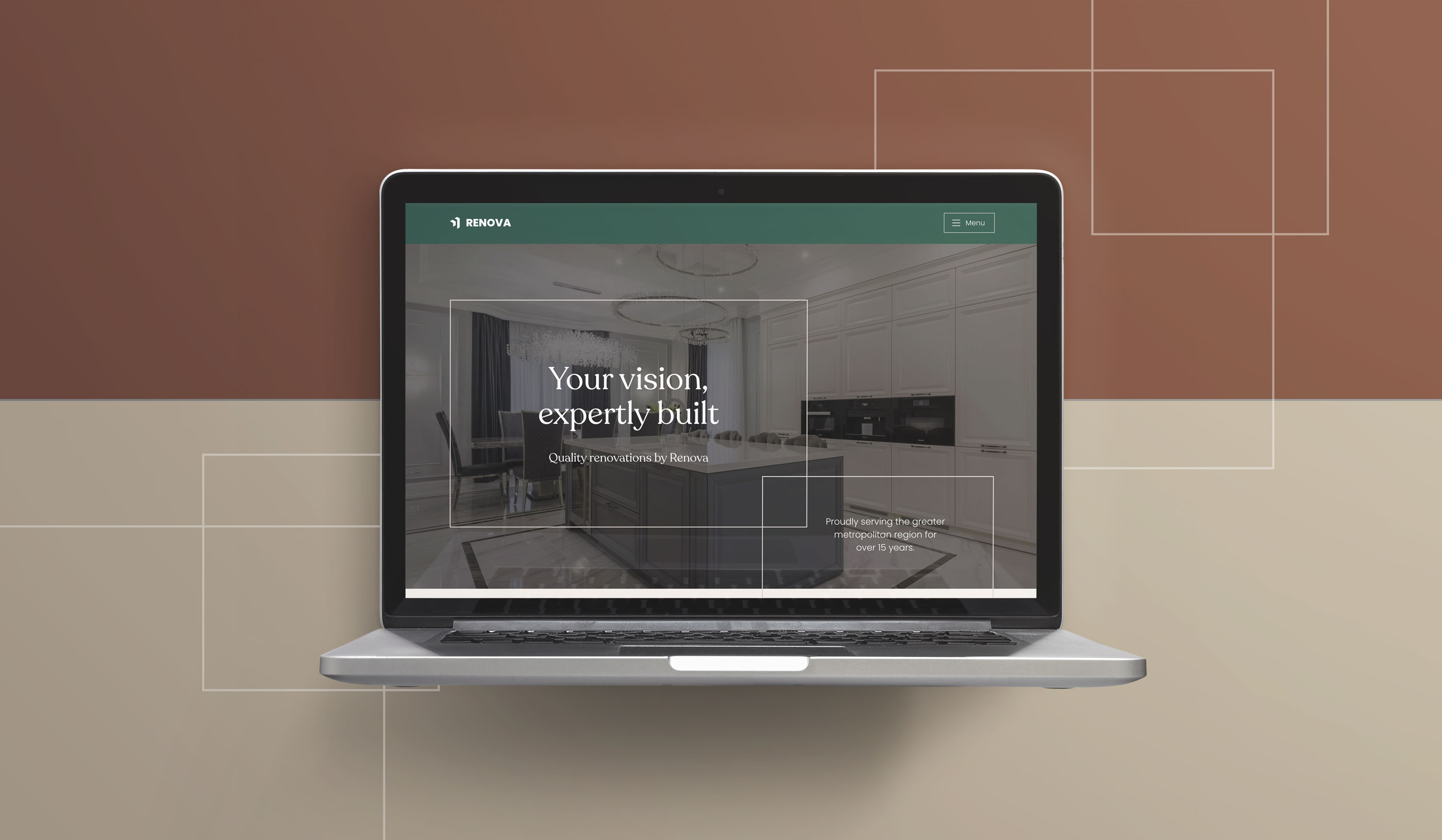 Renova home renovations website — affordable, sophisticated Wix site design
