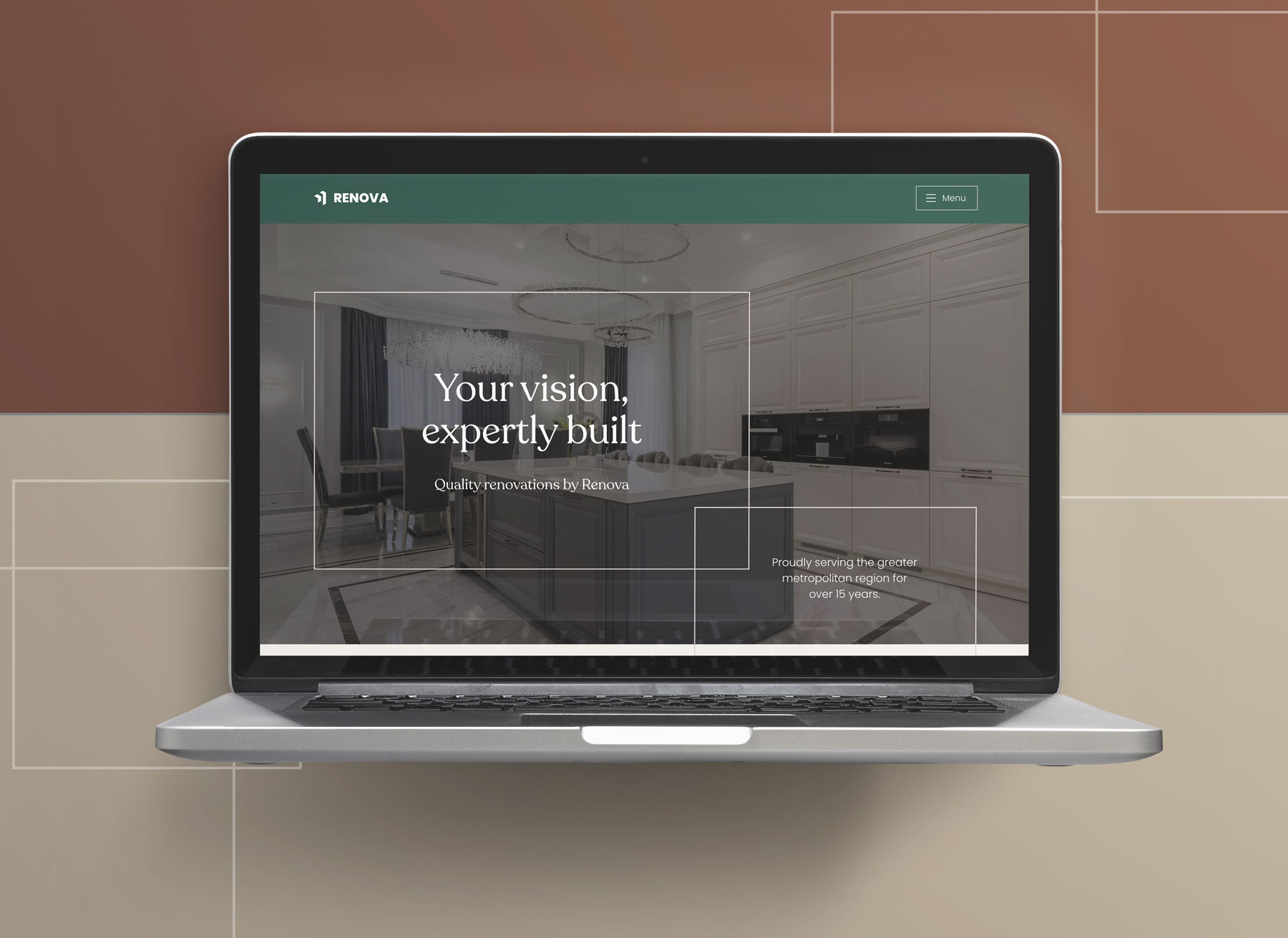 Renova home renovations website — affordable, sophisticated Wix site design