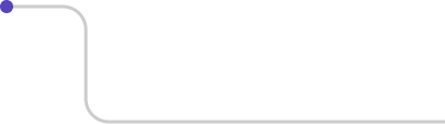 Blue abstract cross symbol with rounded arms and a small detached circle near the top left.
