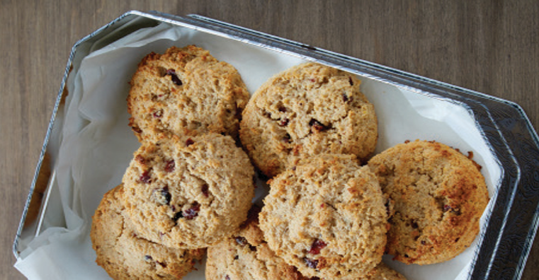 Lemon-Cranberry Breakfast Cookies
