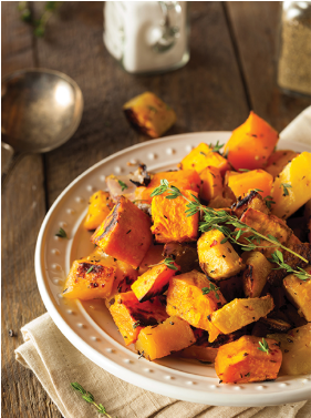 Roasted Butternut Squash and Shallots