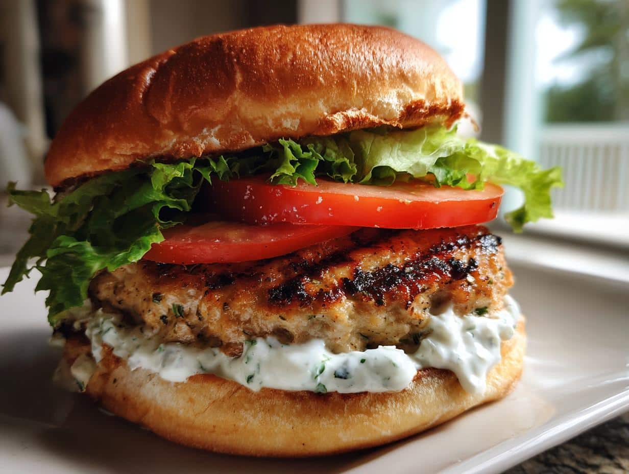 Greek Turkey Burgers