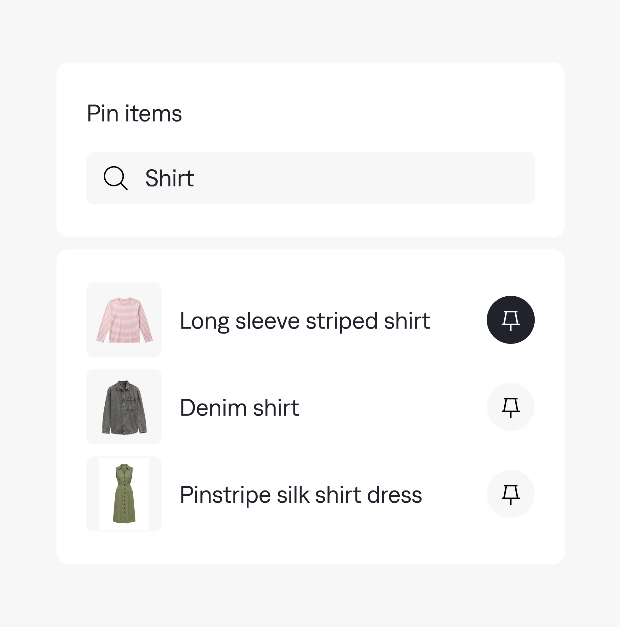 Backend view showing customer-specific prices and assortments
