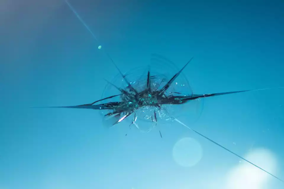 Cracked windshield needing replacement in Phoenix, Arizona
