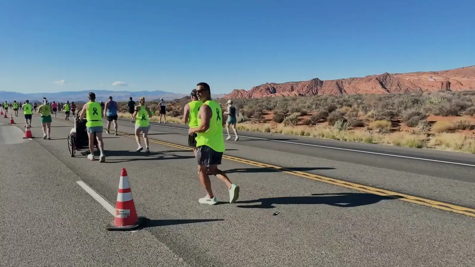 Missy Moss Wright running the Sole-A-Thon