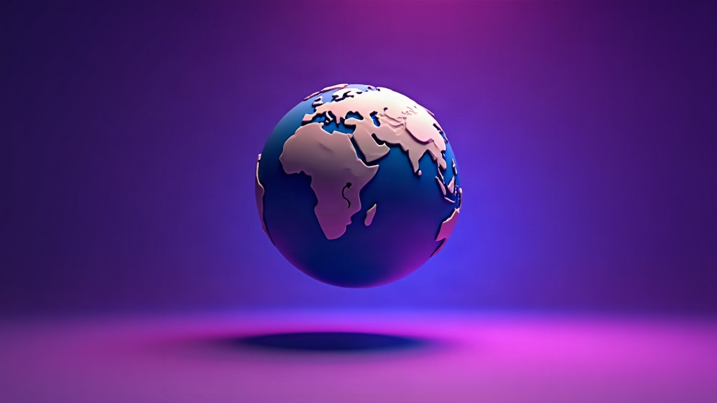 Globe terrestre centré sur l'Europe, illustrant les ventes à distance et la TVA OSS