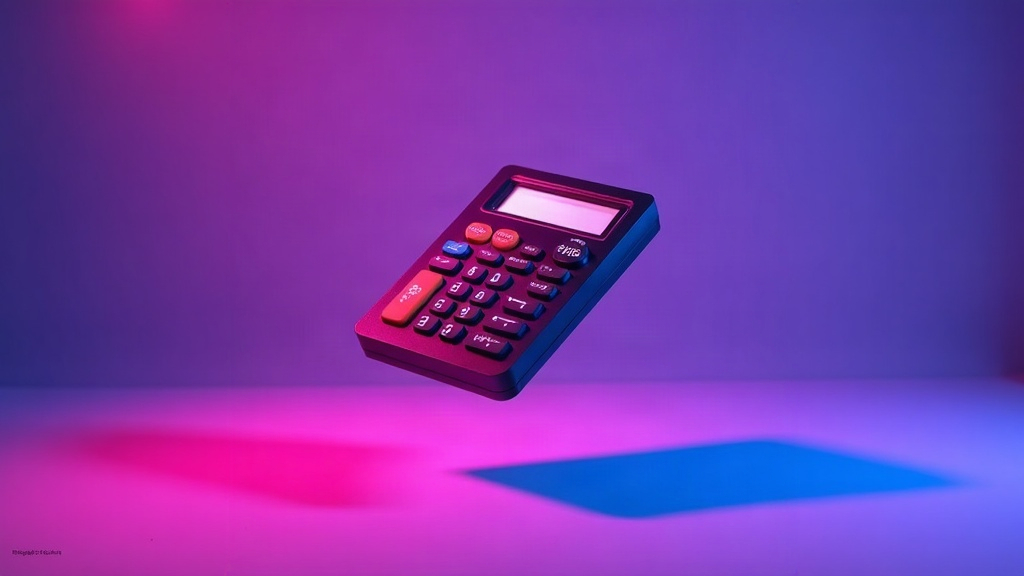 Calculatrice illustrant le calcul de la marge réelle d'une boutique en ligne