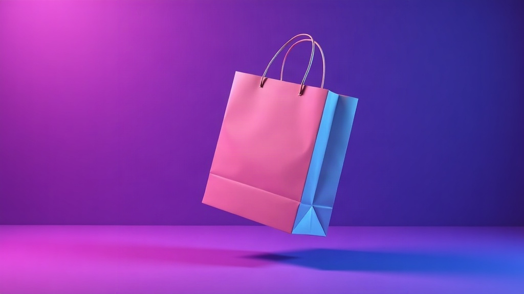 Sac d'achat illustrant la comptabilisation des ventes Shopify