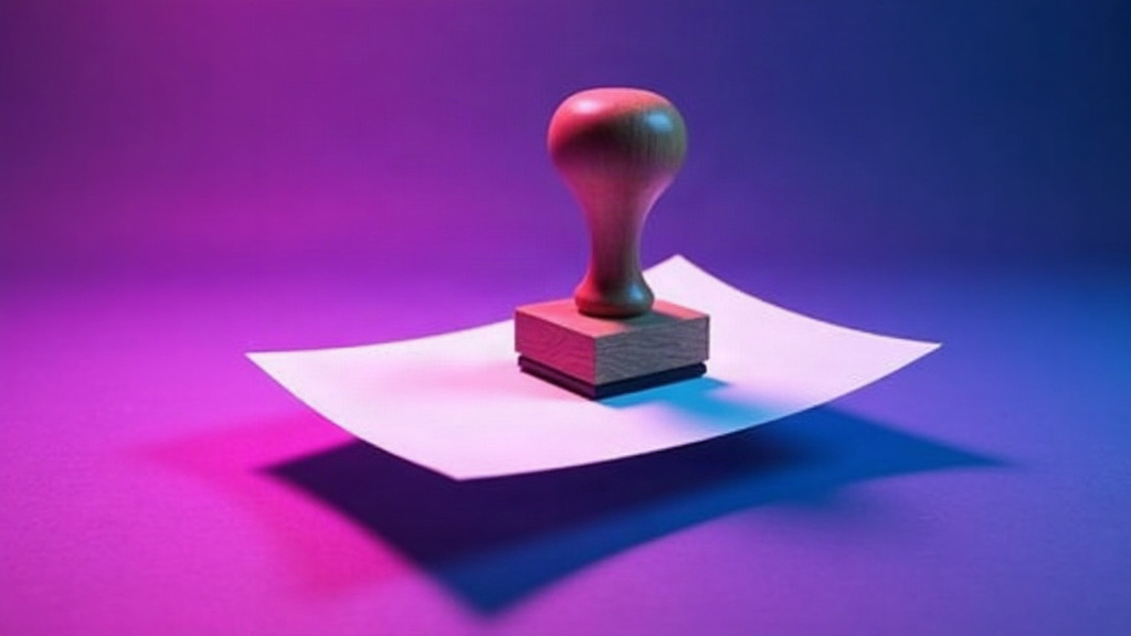 Tampon apposé sur une facture, illustrant la mise en conformité à la facturation électronique