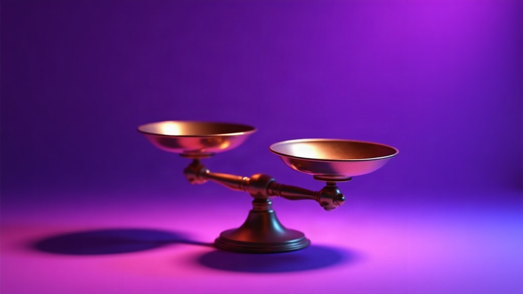Balance à deux plateaux illustrant le calcul de la marge réelle en e-commerce