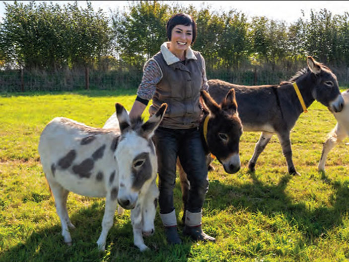 From Strictly to Sanctuary – Flavia's day out with the donkeys