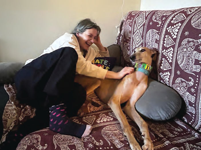 The day Melon the gorgeous Galgo got his large slice of happiness