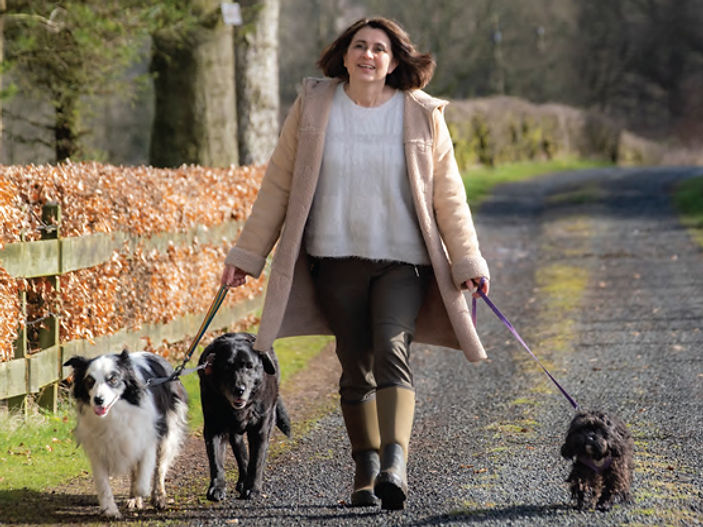 Dogs adopted from the Scottish SPCA helping Rosie with Multiple Sclerosis