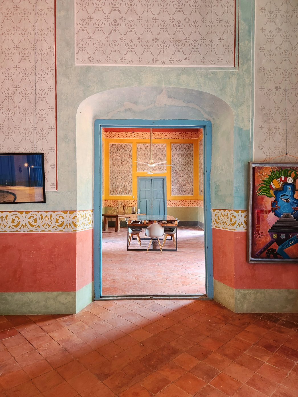 The beautiful, colorful Goods & Services office in Mérida.
