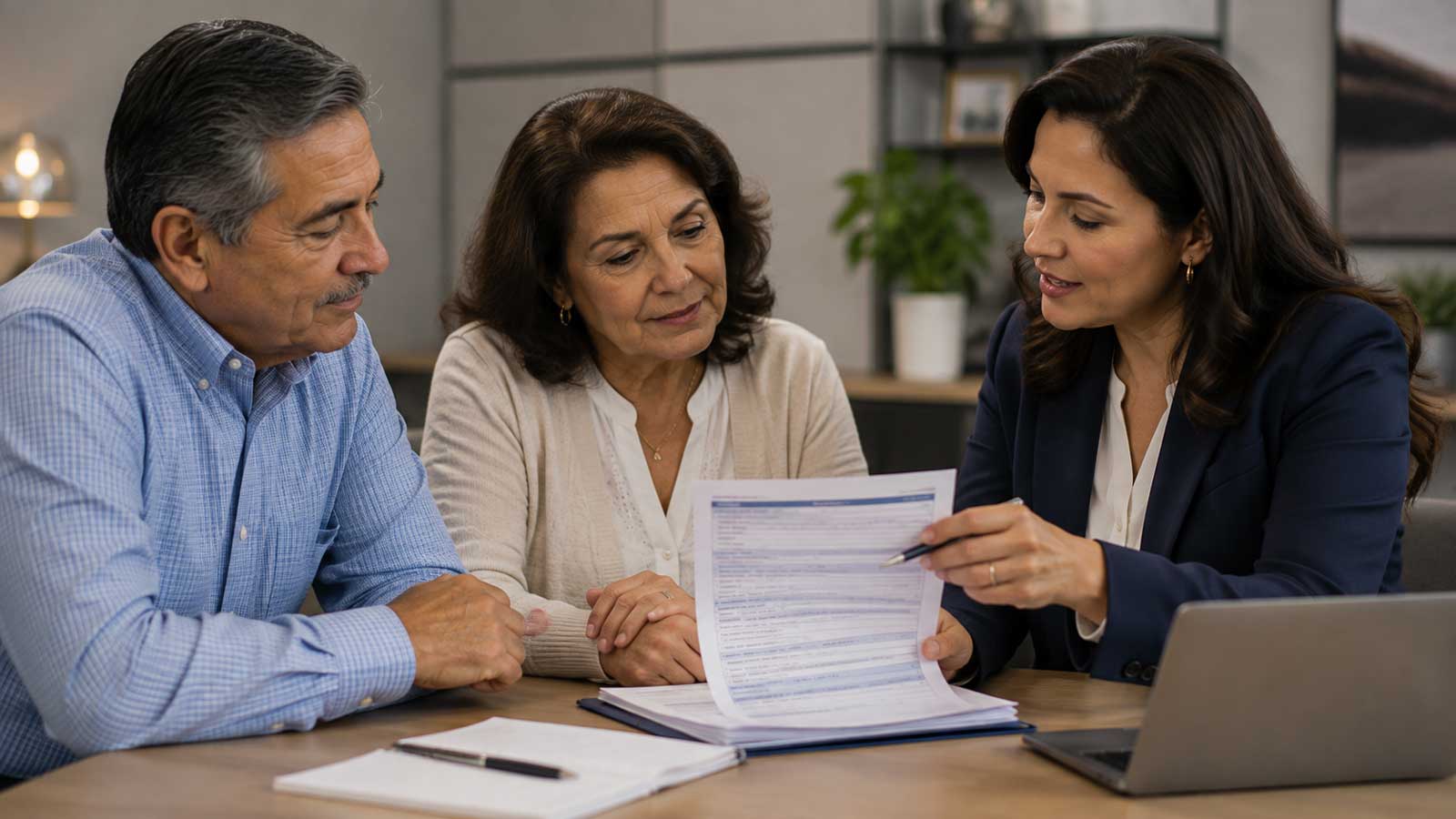 Couple discussing Medigap with an Agent