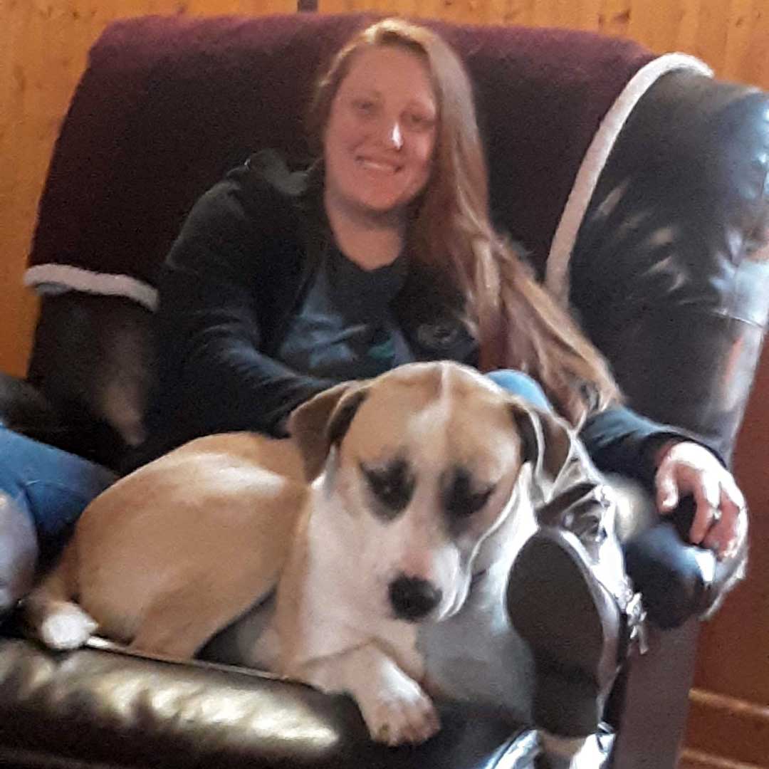 Stormie and her dog!