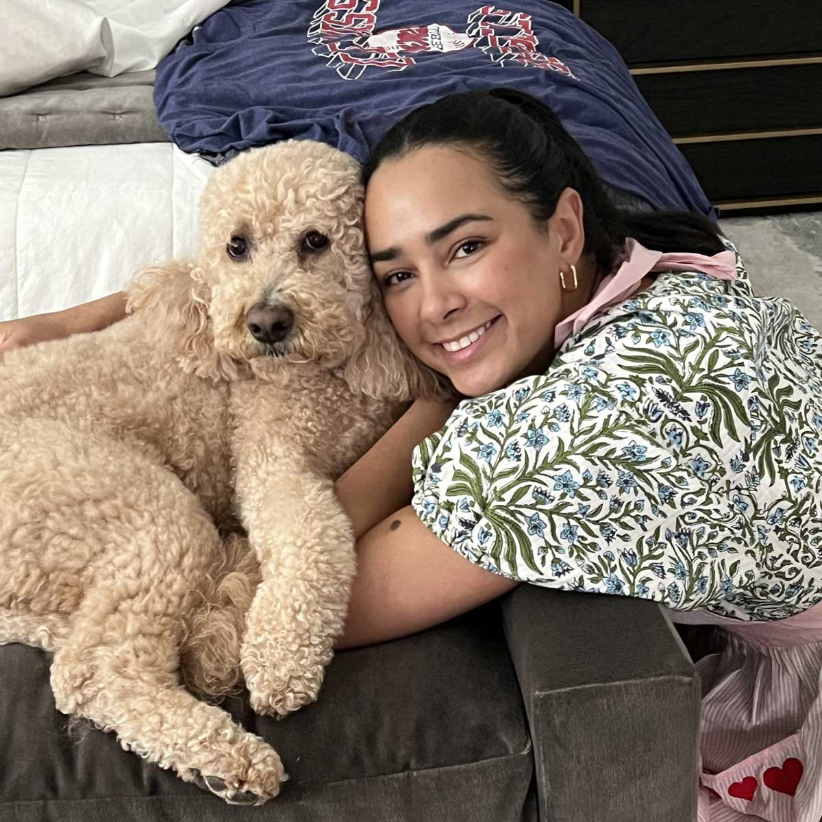Hannah and her dog Oliver!