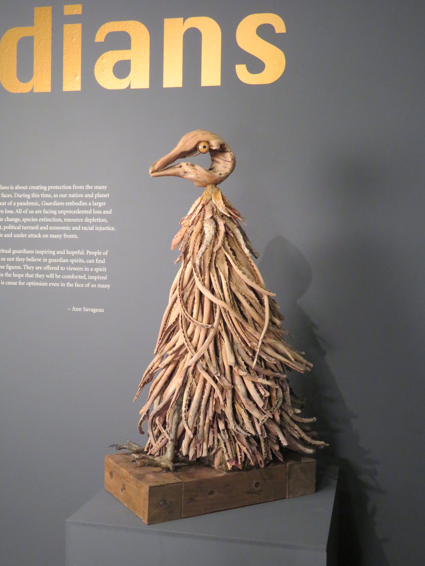 A guardian crowned with dried seed heads