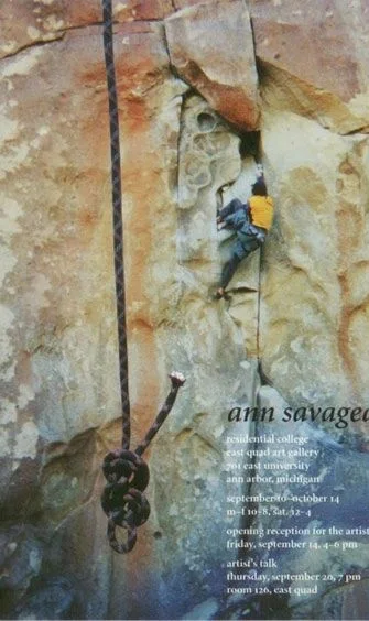 Exhibition announcement for A Climber's Life