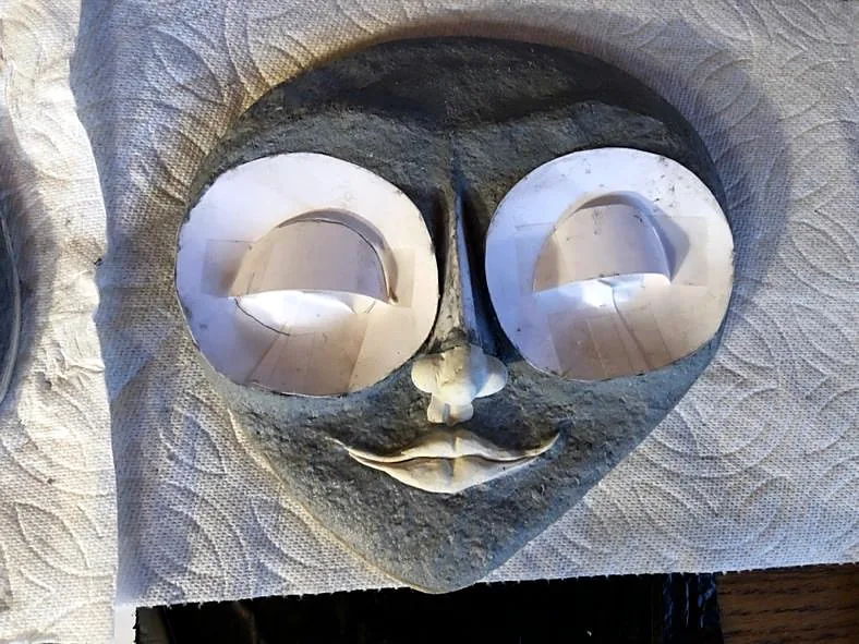 The face, finished