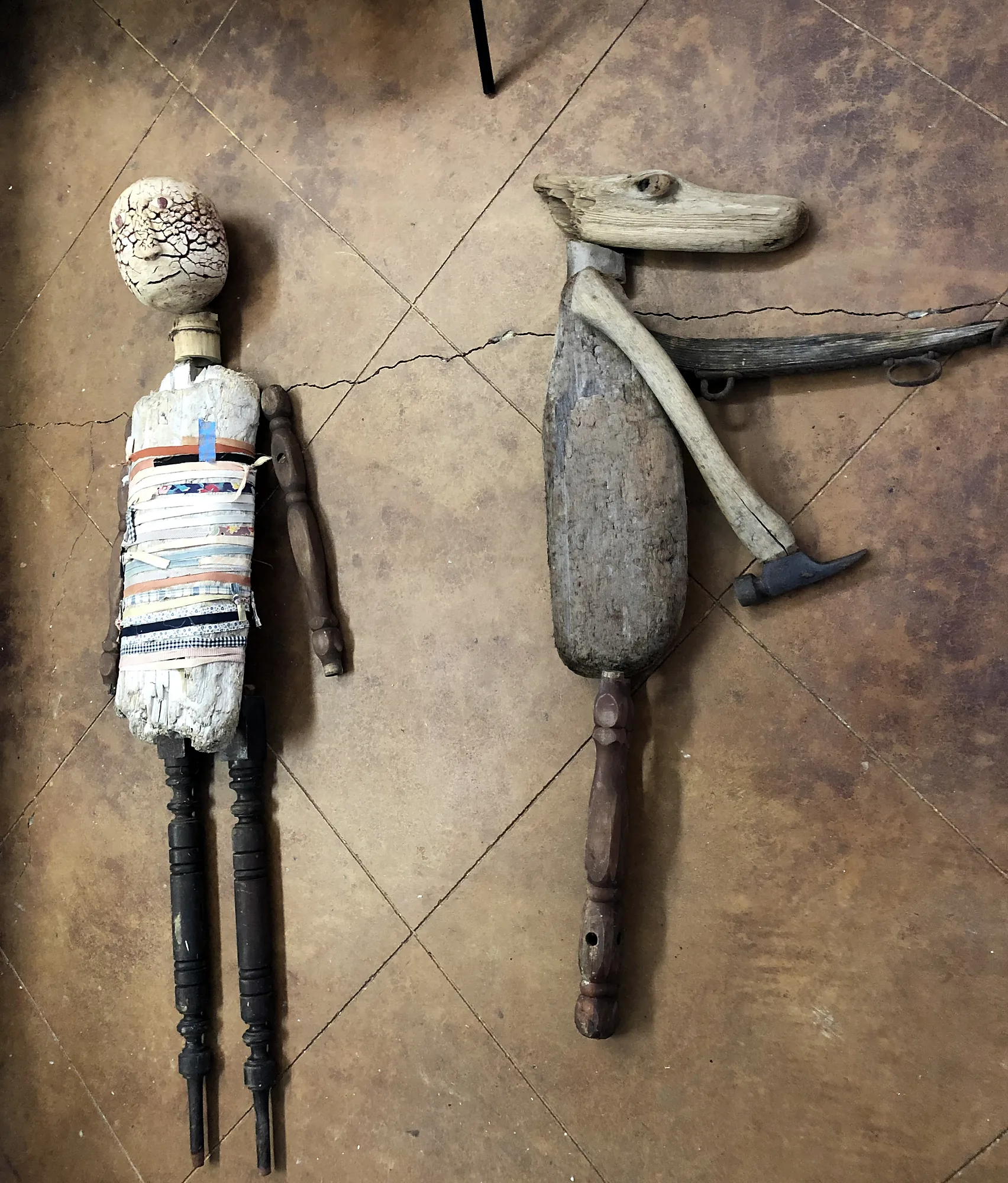 Limbs and torso, before assembly