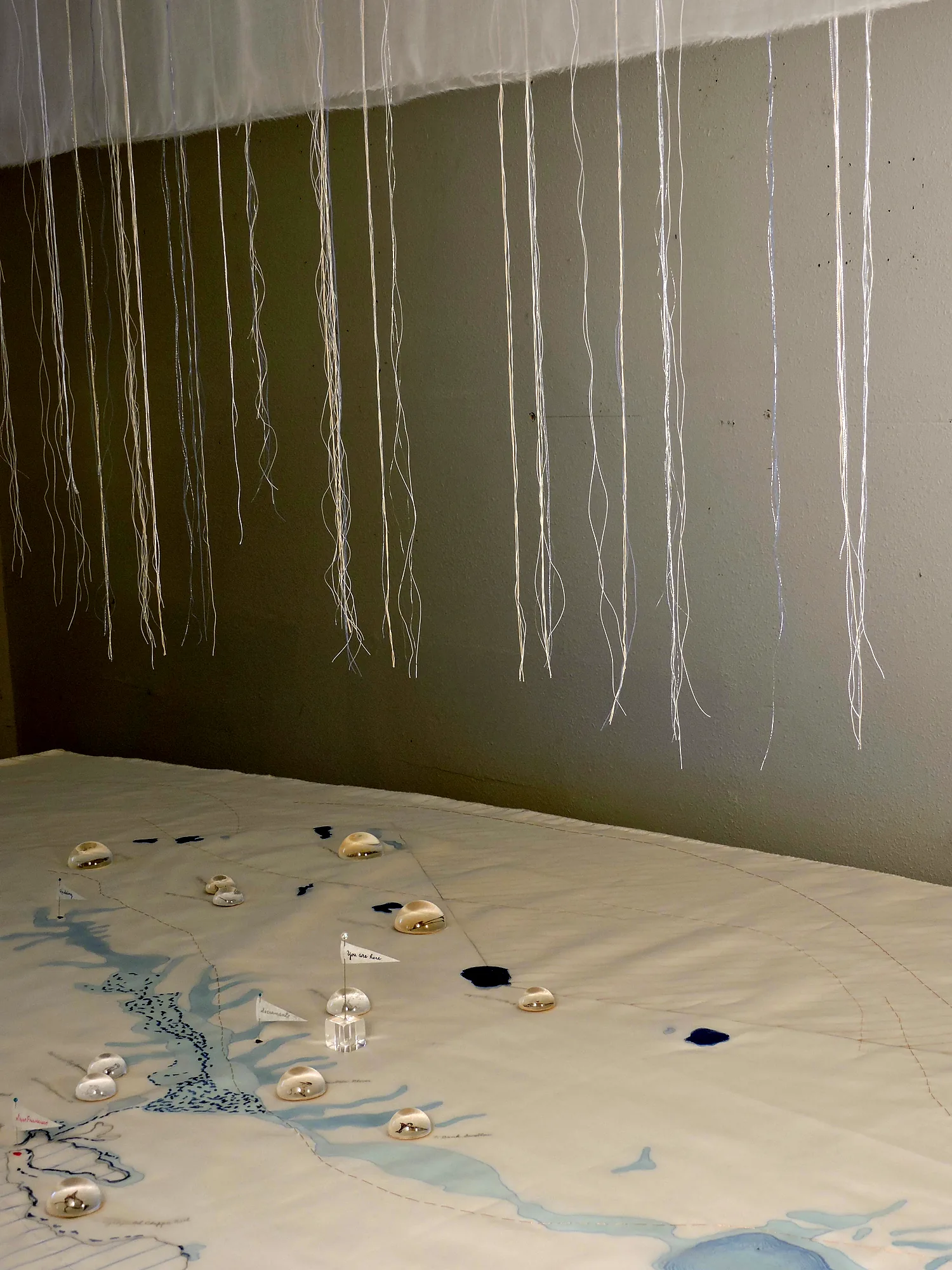 Threads above the map