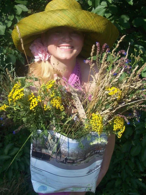 A recipient in Bulgaria with her BAG bag