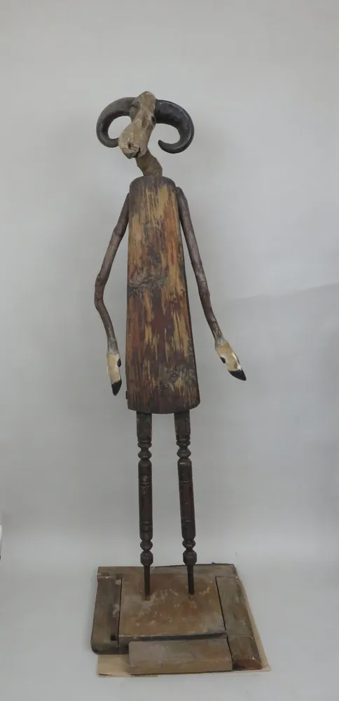 A tall antlered guardian