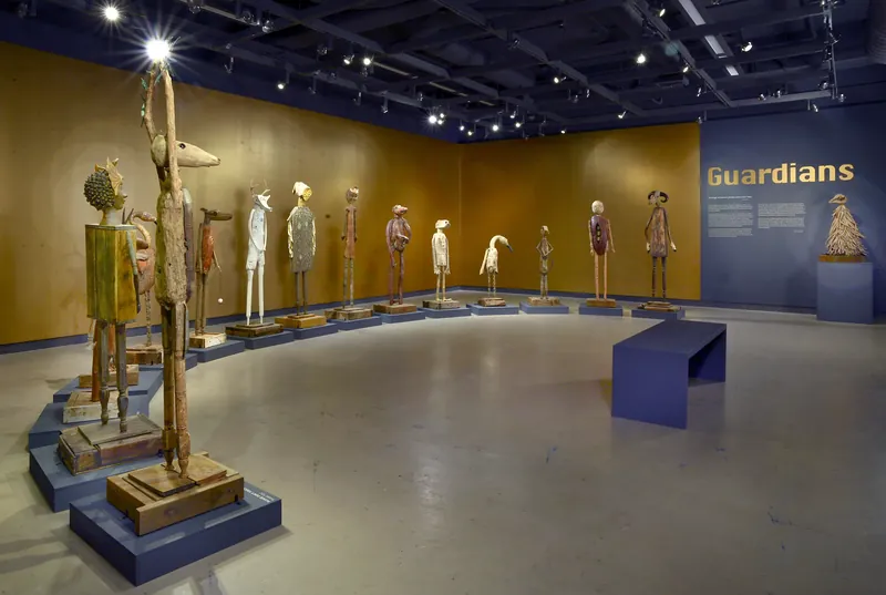 Guardians installed in a gallery