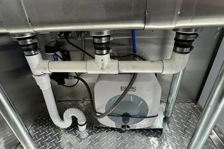 Food truck plumbing repair