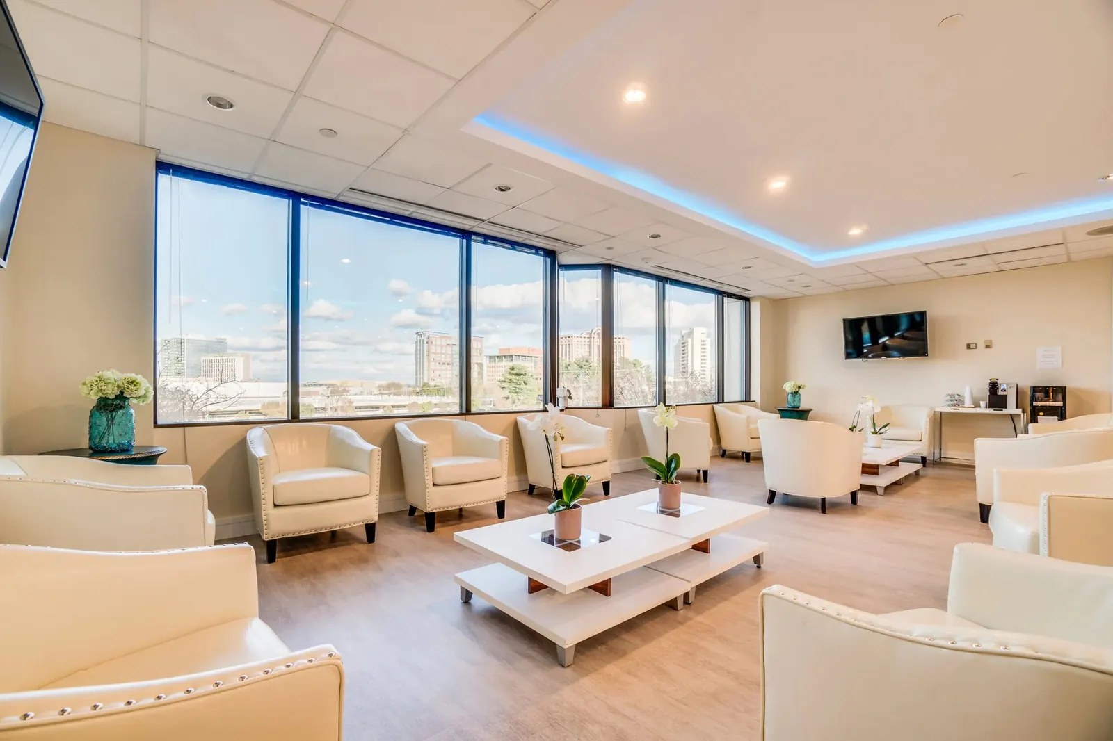 The waiting room at Praeventus Health, Tysons