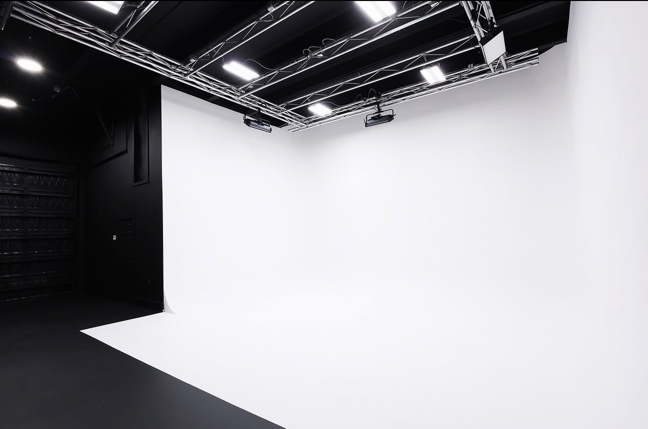 [background image] image of a film set for a film production company