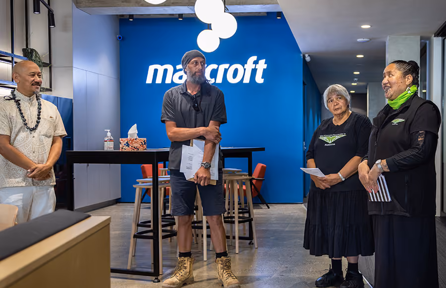 Blessing our Maycroft office
