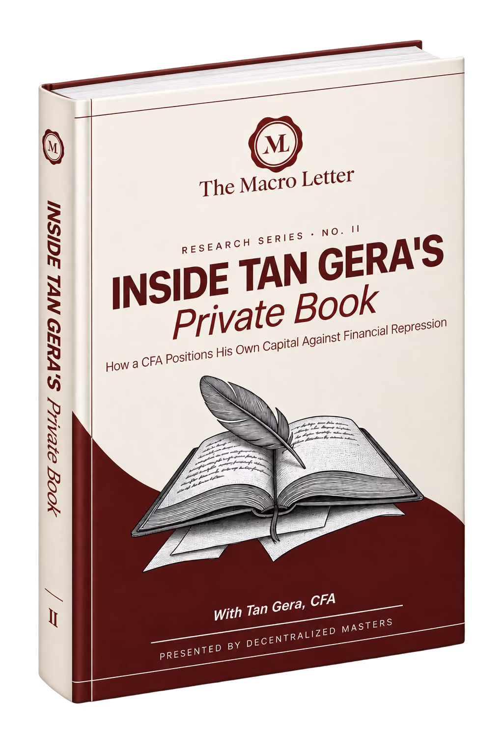 Tablet and phone mockup of the Gems Uncovered newsletter, presented by Decentralized Masters