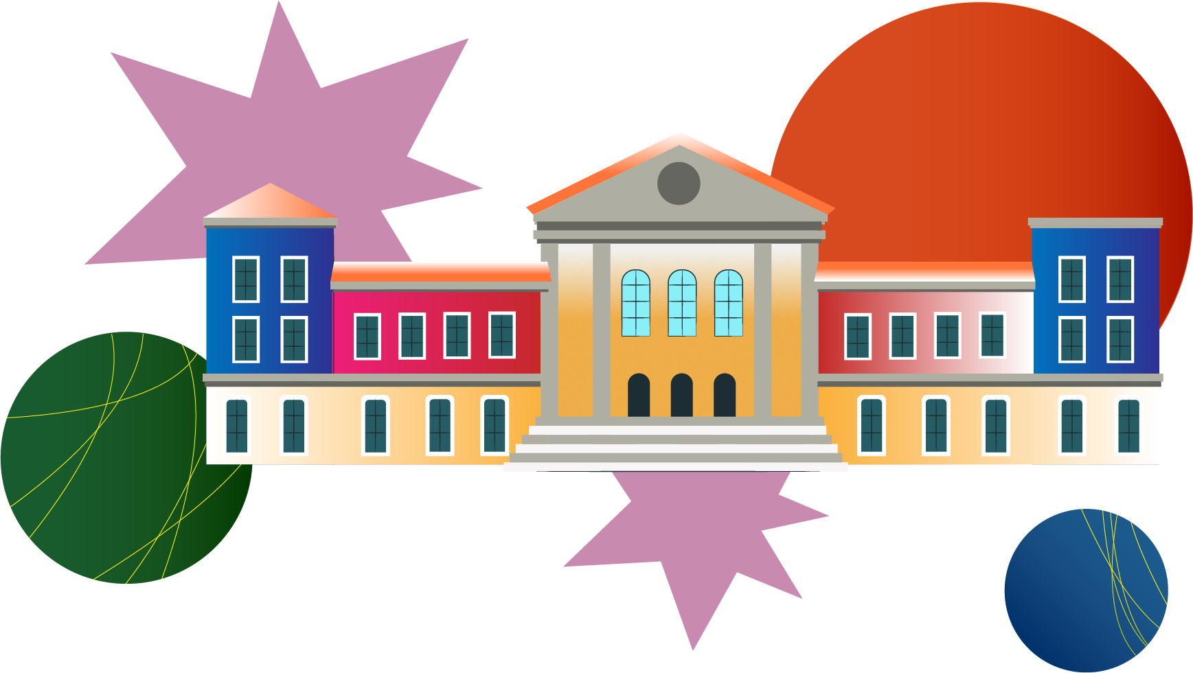 Illustration of different university teaching styles