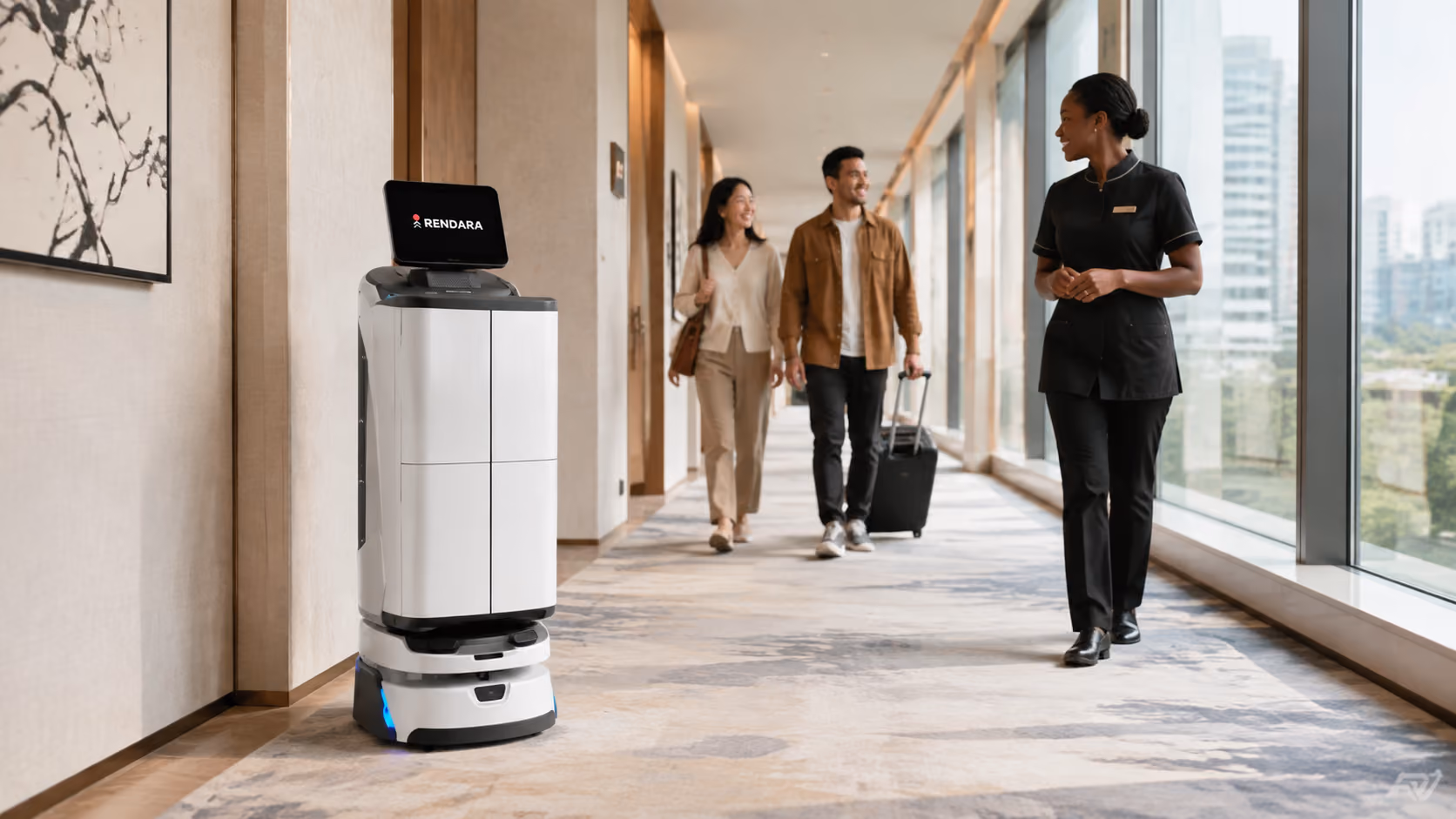 MotoServe Autodoor making a secure guest floor delivery