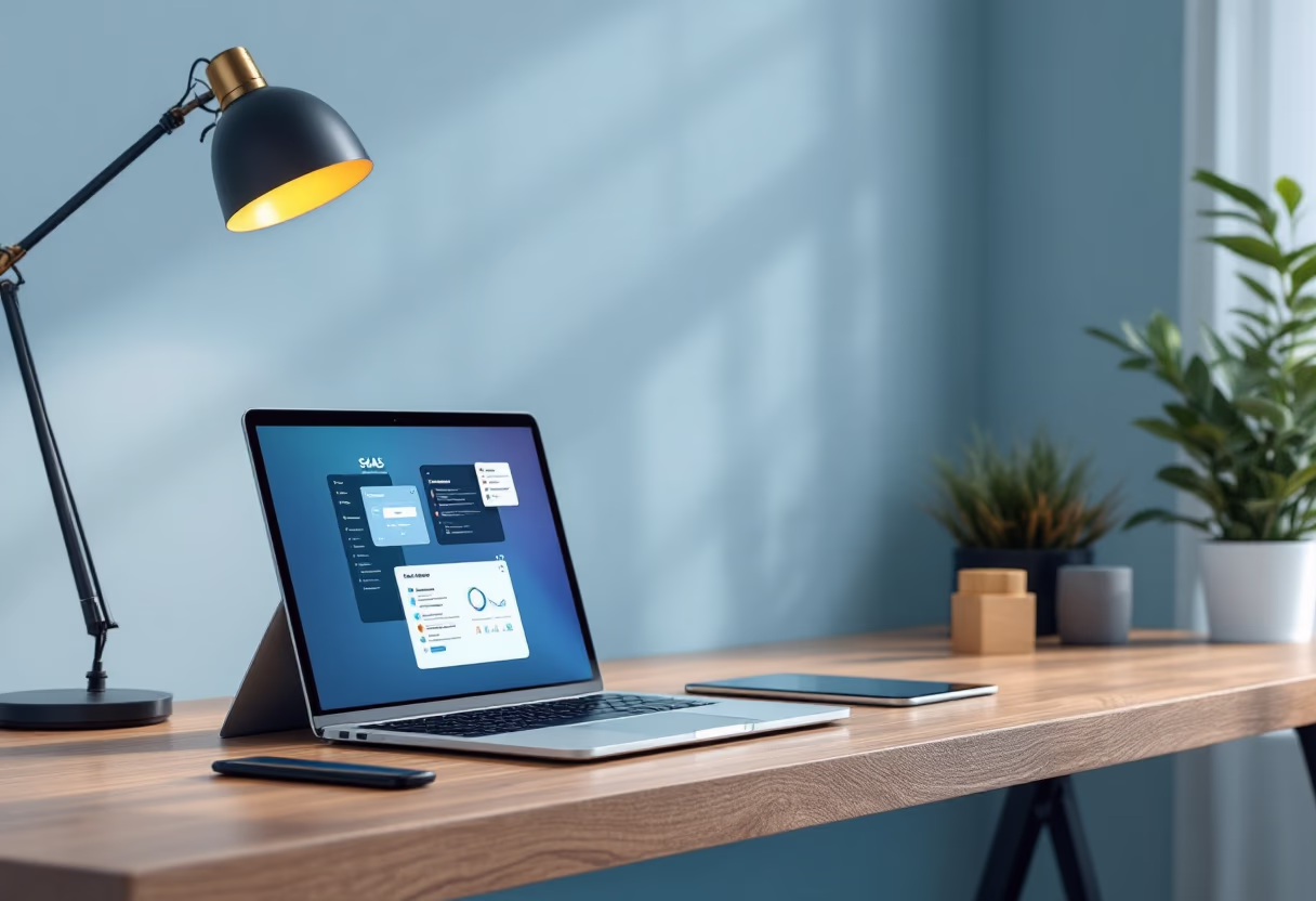 image of a business setting with digital devices