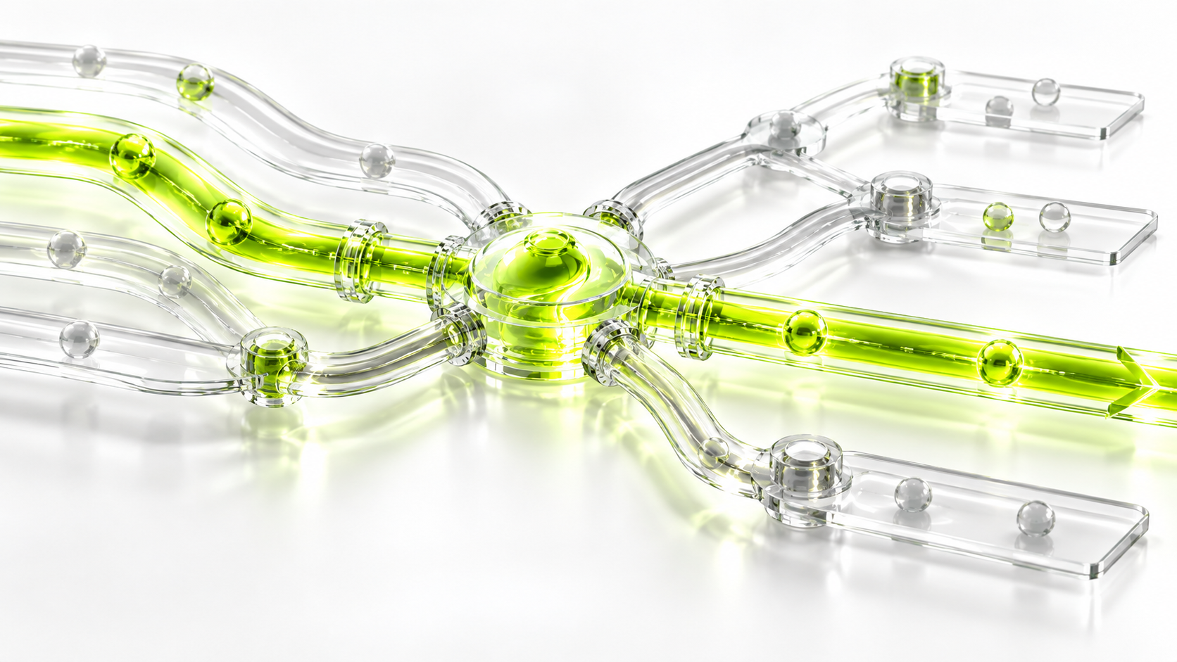 Abstract liquid-glass data structure representing secure SAP data engineering.