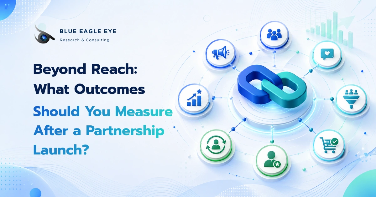 Partnership performance analysis measuring outcomes beyond reach, including engagement, customer growth, conversion, and retention.